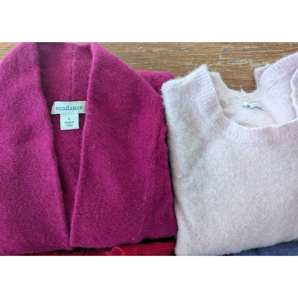 Lot Of 12 100% CASHMERE Sweaters Craft Cutter Lot Colors Brights 7 Lbs Upcycle - Picture 3 of 10